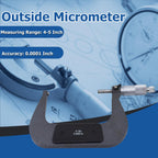 WFLNHB 4-5" Accuracy Outside Micrometer 0.0001" Carbide Tipped