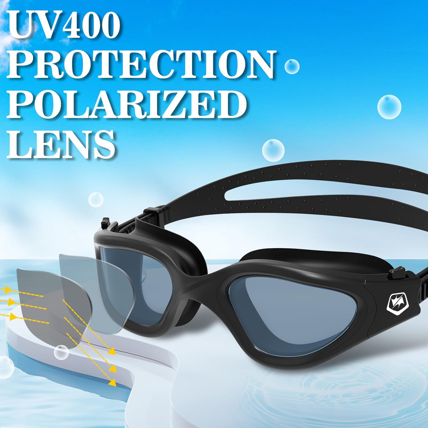 Swimming Goggles Swim Pool Goggles Anti Fog Anti UV No Leakage Clear Vision for Men Women Adults Teenagers