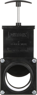 Valterra ABS Gate Valve for RV, Camper, and More - 3-Inch Hub x Spigot Connection