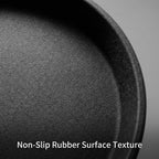 14-Inch Round Non-Slip Serving Tray Set – 4Pack Rubber Surface Drink & Meal Carrier for Home, Café & Catering