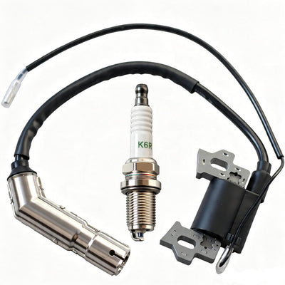 20001042 Ignition Coil Compatible with Ariens AX Snow Blowers and Lawn Mowers 136cc 208cc 254cc 08200807 08201024 Models, Lengthened 11-Inch Spark Plug Wire &16-Inch Signal Wire, Includes Spark Plug