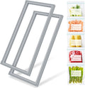 [2 PACK] DA97-13015E Refrigerator Door Gasket Replacement Compatible with Samsung Refrigerator Parts Door Seal, Replaces RF28HDEDPWW RF28HFEDBSR RF28HDEDBSR RF23HCEDTSR Fresh Food Door Gasket