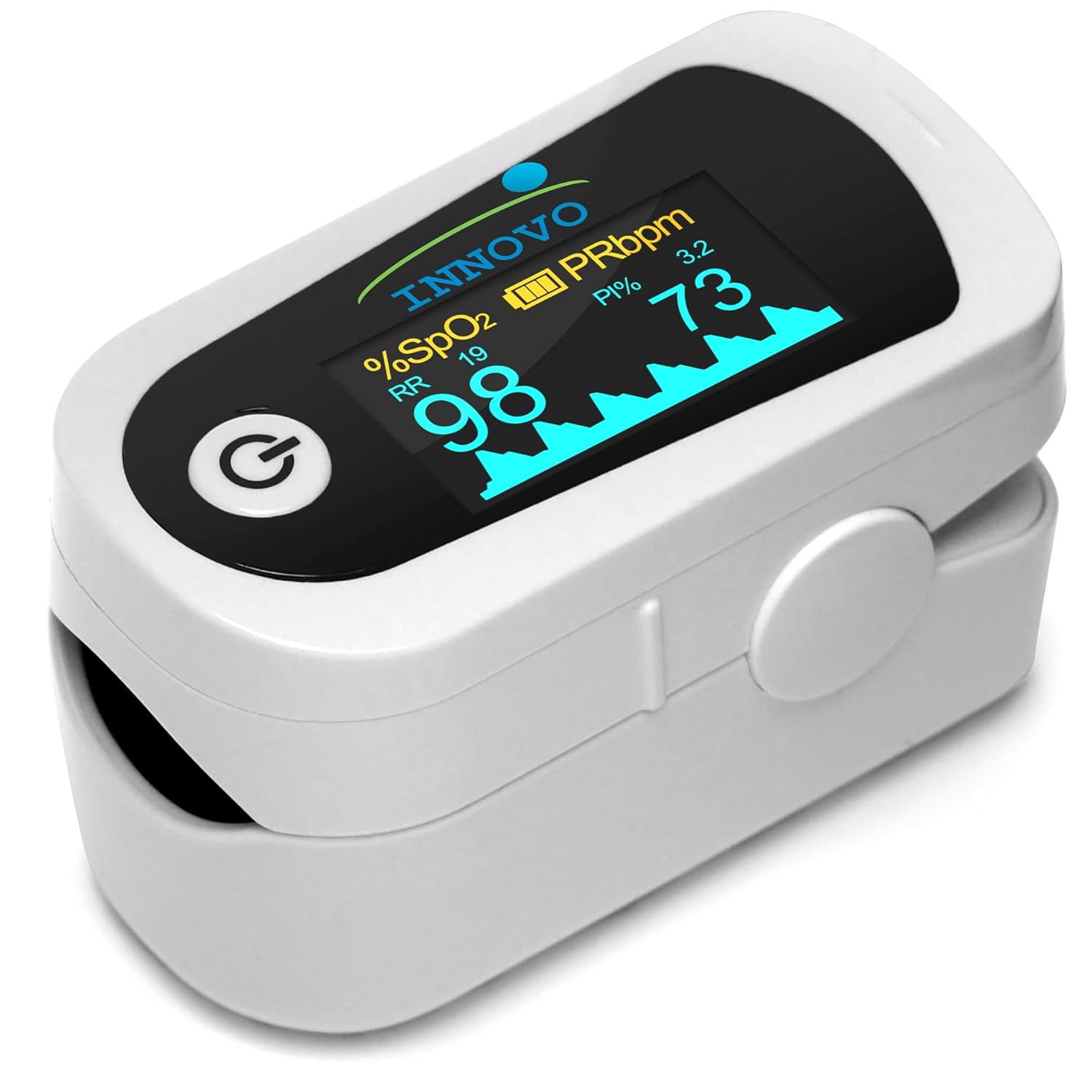 iP900BP-B Fingertip Pulse Oximeter, Blood Oxygen Monitor with Free App, Plethysmograph, and Perfusion Index (with