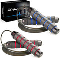 Jump Rope, Ball Bearings Tangle-Free Rapid Speed Cable Skipping Rope, Adjustable Jumping Ropes for Men, Women and