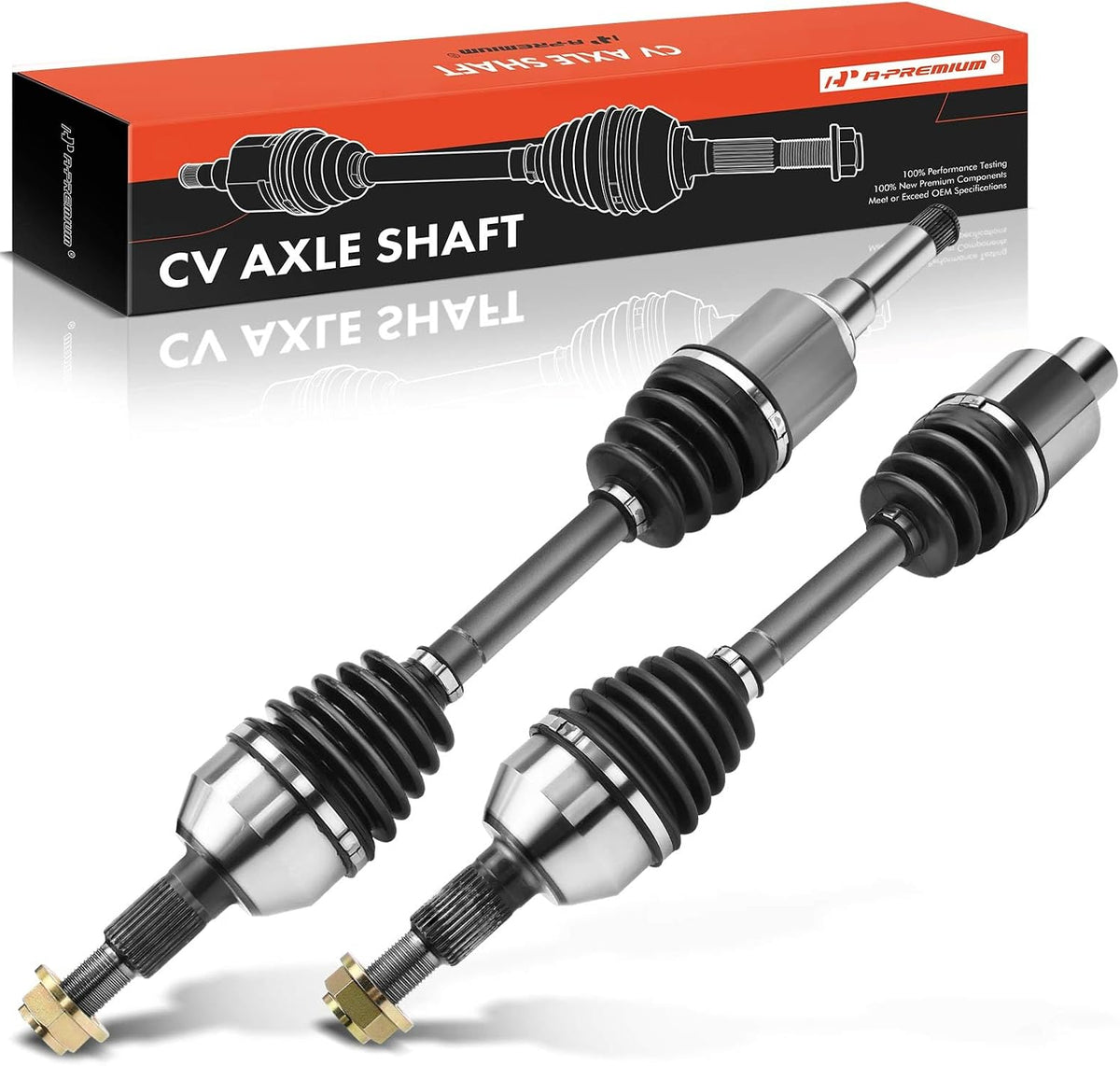 A-Premium Set of 2 Front CV Axle Shaft Assembly