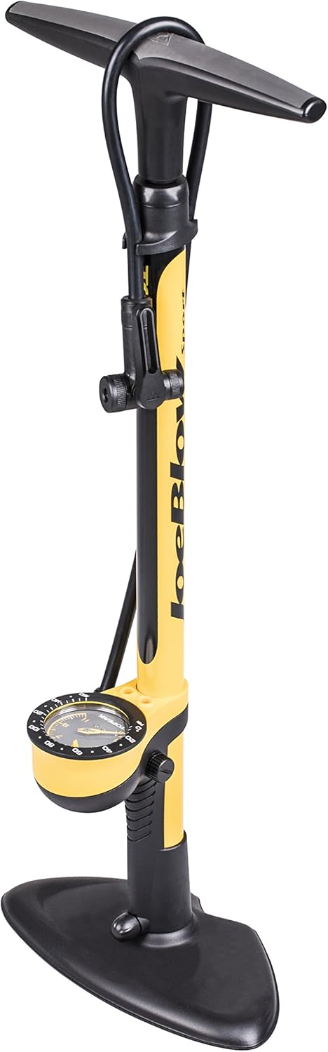 JoeBlow Sport III High-Pressure Bike Floor Pump – 160 PSI, Durable Steel Barrel, 3” Analog Gauge, TwinHead DX5 Pump