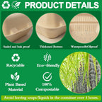 Compostable Clamshell Food Containers [9x6 Inch 100-Pack] Disposable To Go Food Containers, Clamshell To Go Boxes for