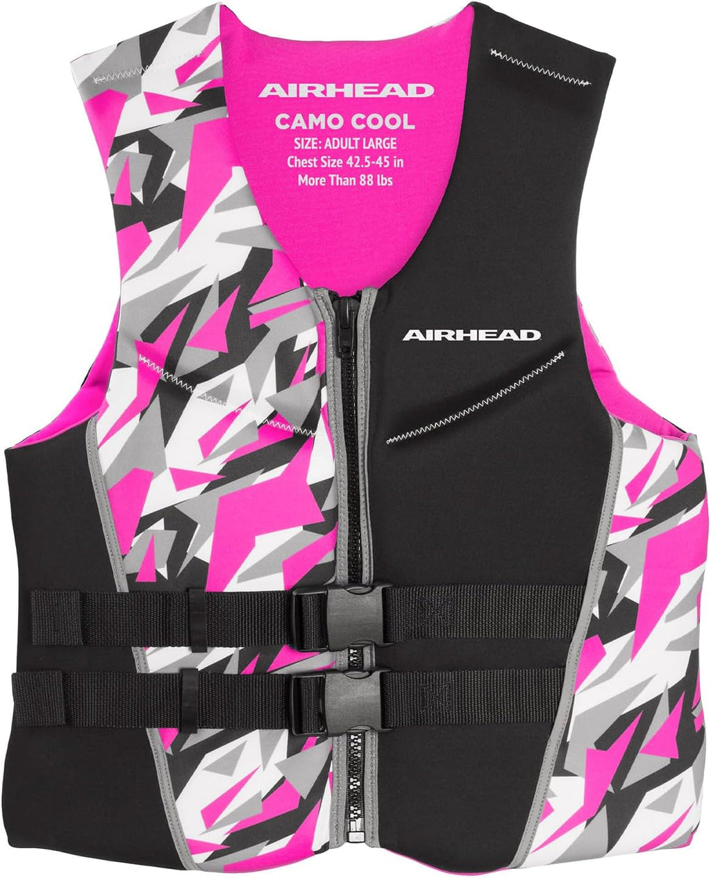 CAMO Cool Kwik-Dry Neolite Flex Life Jacket for Adults - USCG Approved Life Vest for Women & Men, Lightweight