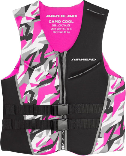 CAMO Cool Kwik-Dry Neolite Flex Life Jacket for Adults - USCG Approved Life Vest for Women & Men, Lightweight