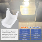 SAQXK 2pcs 99110437 Range Hood Light Lens, Compatible with Bro-an Nu-tone