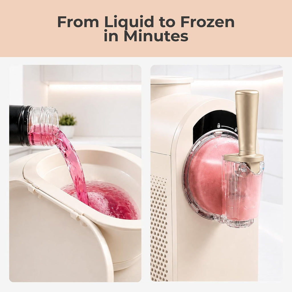 7-in-1 Soft Serve Ice Cream Slushy Machine, 1.6 Qt, Compressor