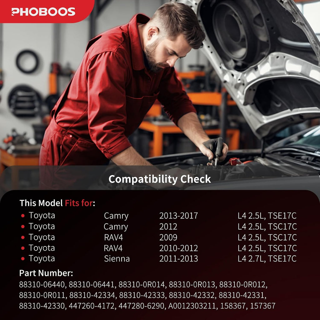 PHOBOOS A/C Compressor with Clutch Compatible with Toyota