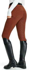Women Fleece Horse Riding Pants Full Seat Equestrian Breeches