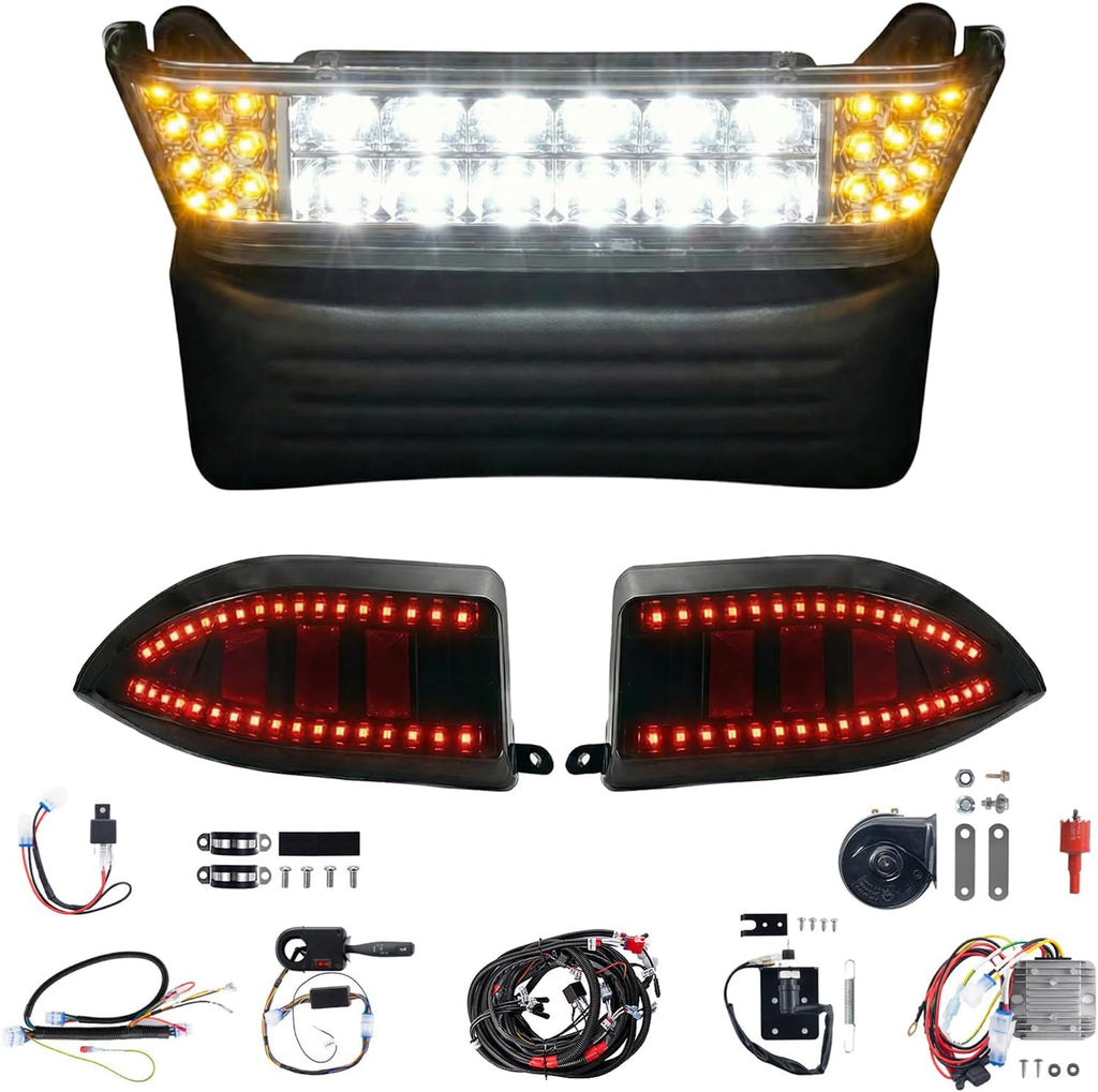 NOKINS Golf Cart Light Kit with Bumper for Club Car Precedent 2004-UP