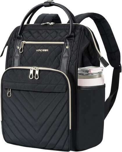 Laptop Backpack 17" Stylish Backpack Water Repellent College Casual Daypack Travel Business Work Bag for