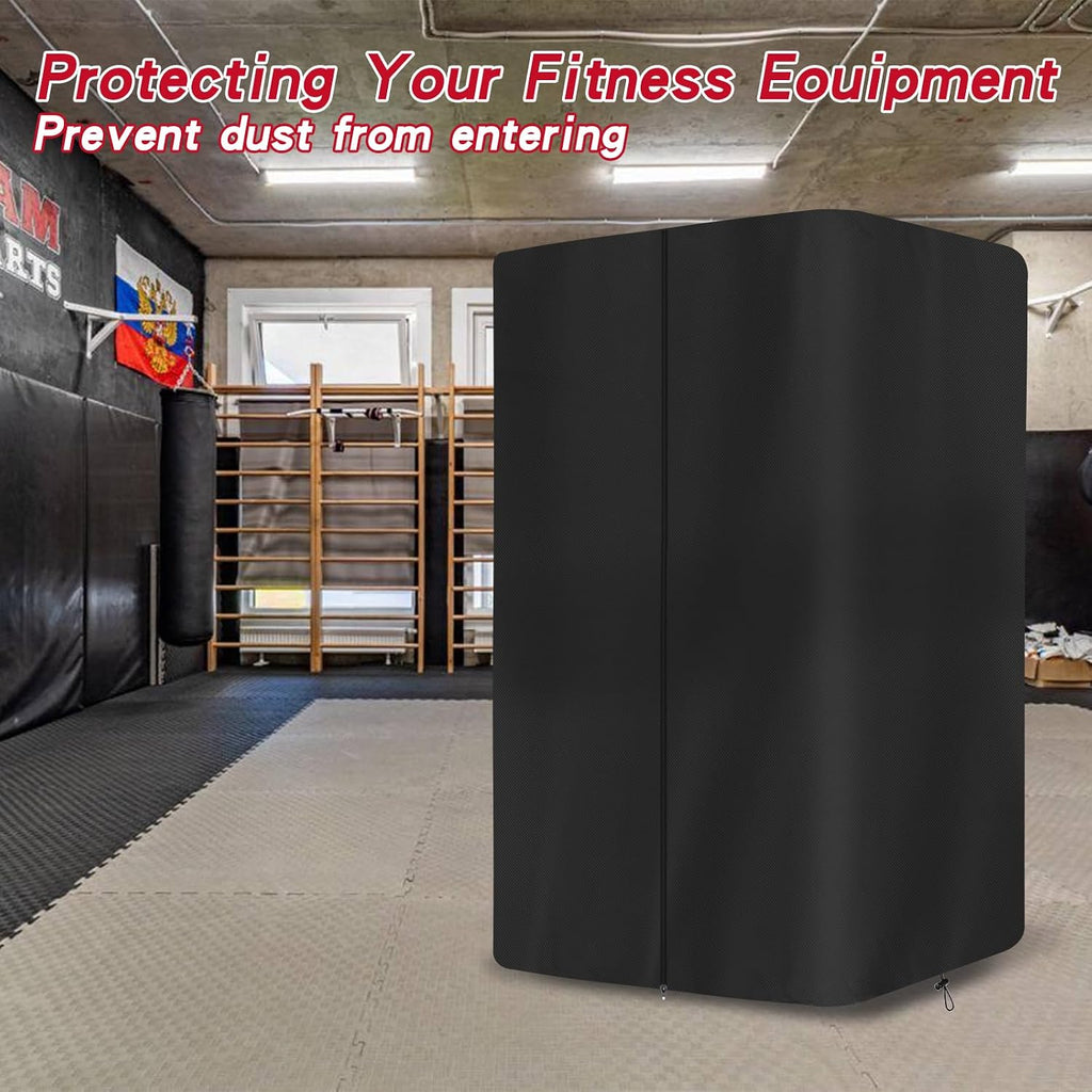 Gym Rack Cover Squat Rack Cover, Heavy-Duty 600D Oxford Power Cage Cover with Zipper, Waterproof Dustproof UV