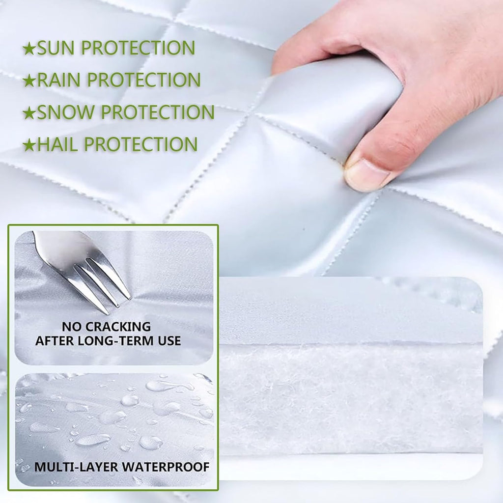 Winter Car Cover Hail Protection Padded for Volkswagen Golf 3 Cabrio 1993-2002 Multi-Layered Anti Hail Thickened