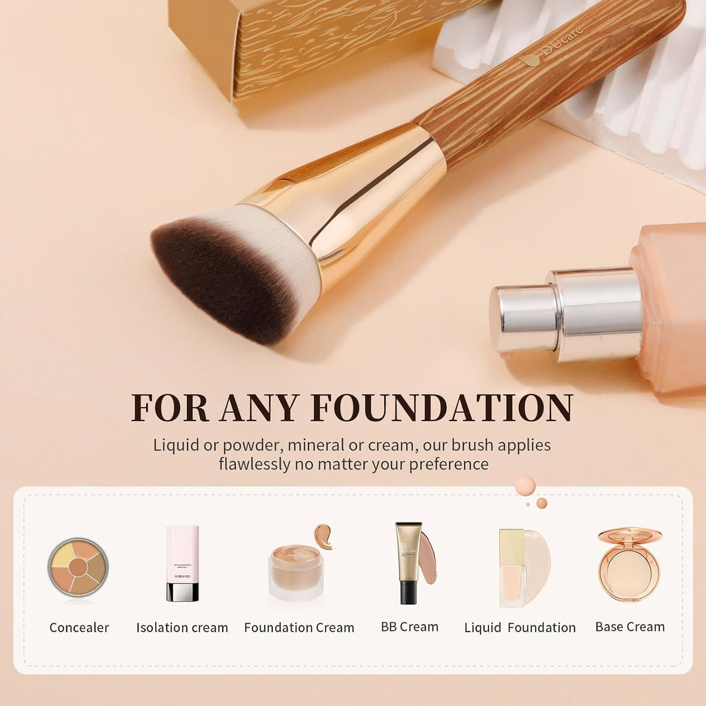 Makeup Brushes Angled Foundation Brush for Flawless Makeup | Cheek Hugging Contour Brush for Cream Contour Liquid