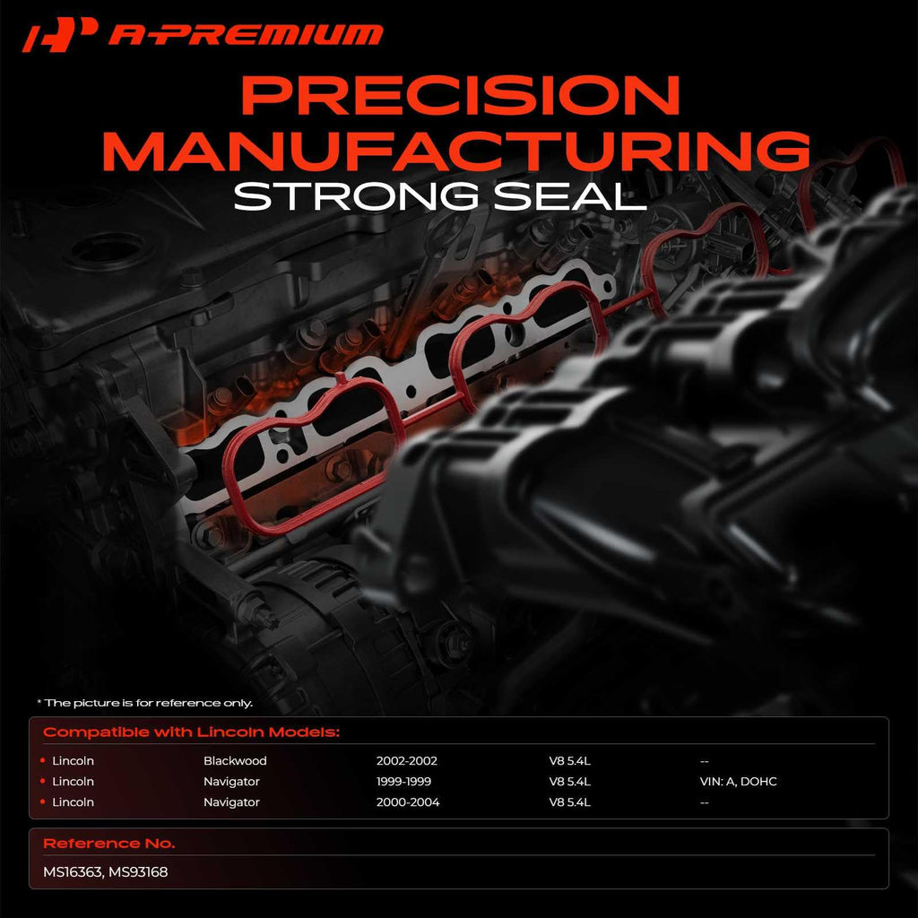 A-Premium Upper Fuel Injection Plenum Gasket Set Compatible with Lincoln