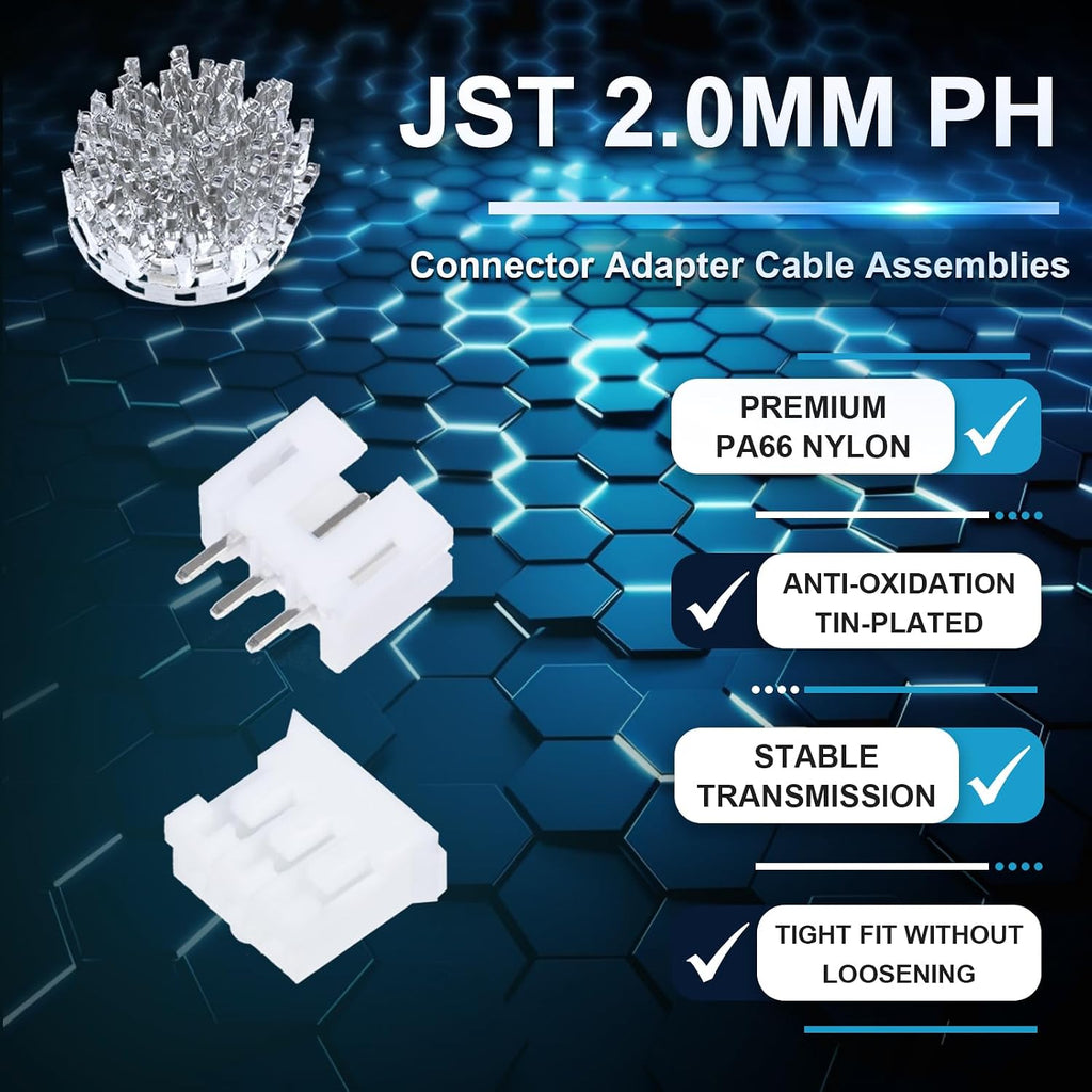 CQRobot JST PH 2.0mm Pitch 3-Pin Electronic Computer Connector Adapter
