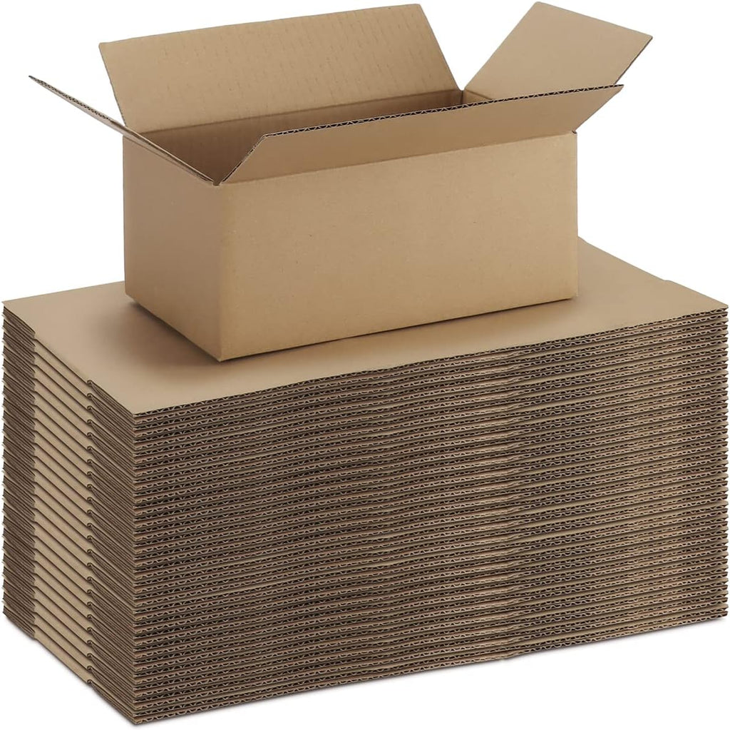 9x6x4 Shipping Boxes for Small Business, Cardboard Corrugated Mailing Packaging Box, 25 Packs