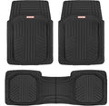 FlexToughXL Floor Mats for Cars Full Set, All-Weather Rubber Automotive Floor Mats, Waterproof Heavy Duty Car Mats