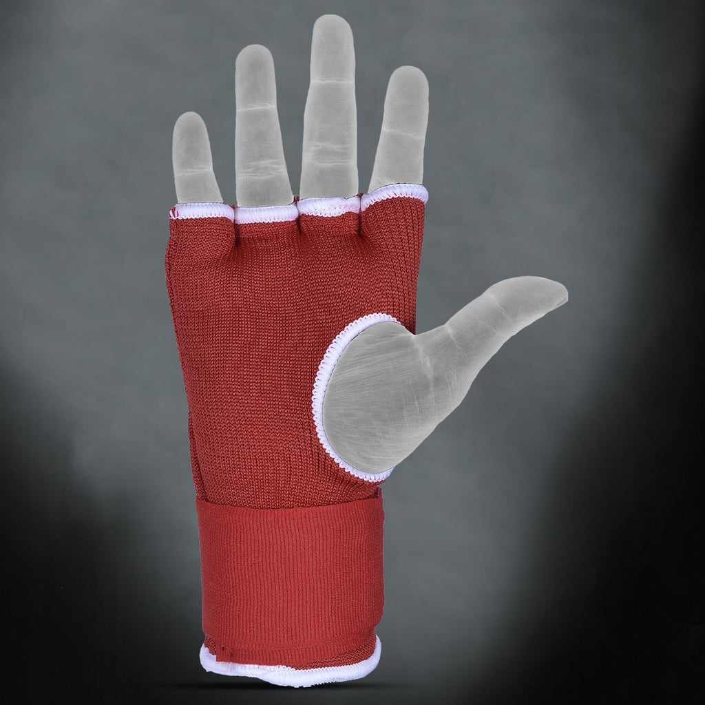 DEFY Padded Inner Gloves Quick 75cm Long Strap – Inner Boxing Gloves Gel Padded Knuckle Protection – Elasticated