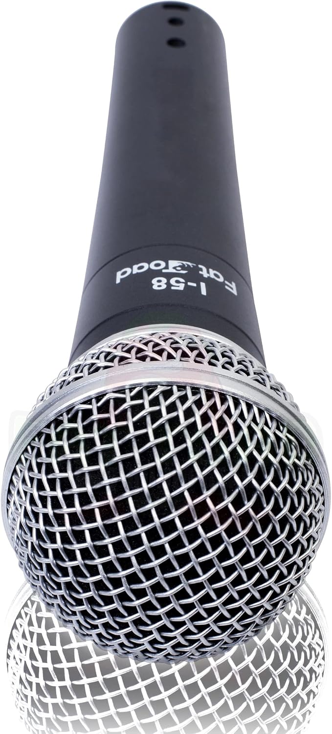 Handheld Dynamic Mics (Live ResponsePRO Edition) 2-Pack – Cardioid Vocal Microphones with Clips for DJ Karaoke