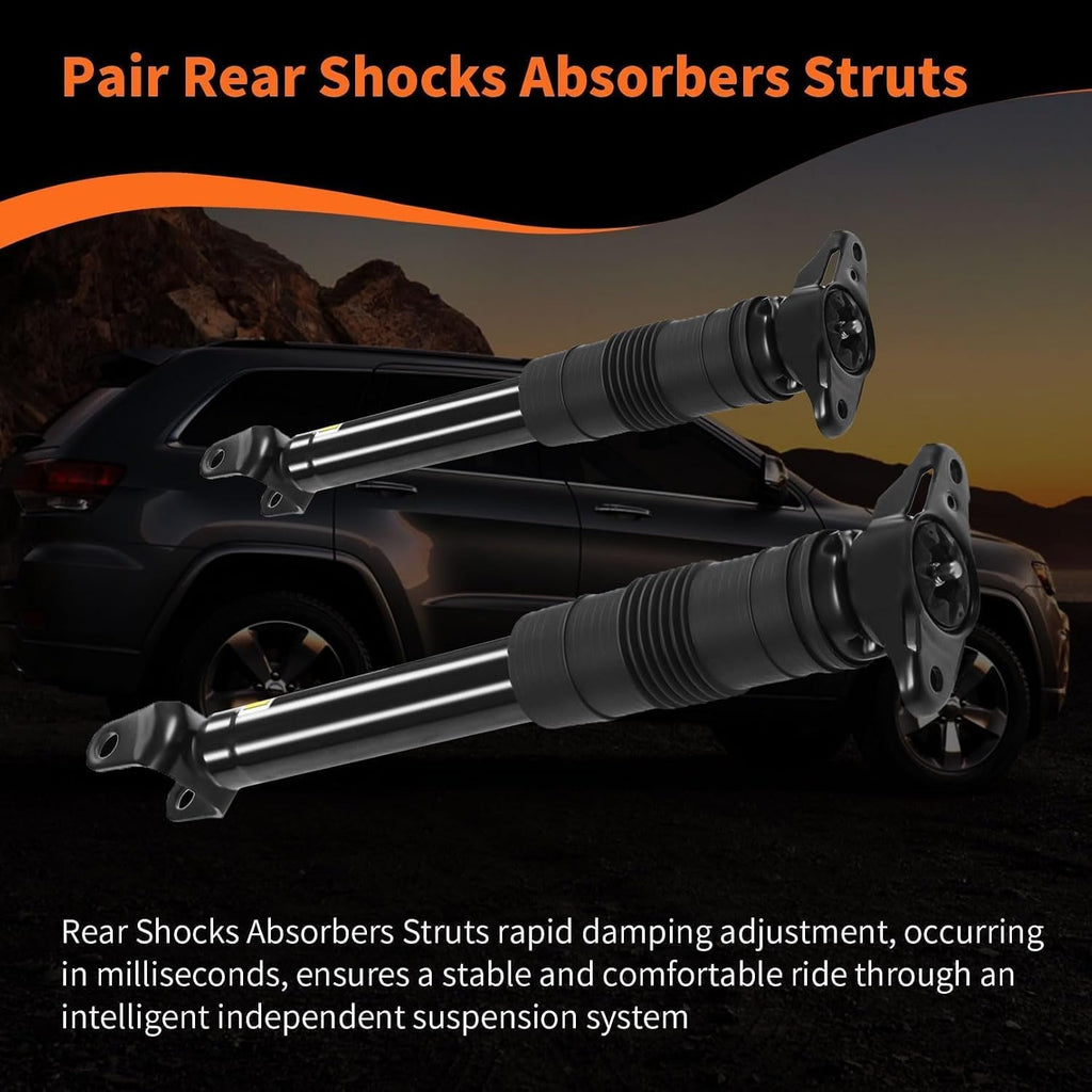 Pair Rear Shocks Absorbers Compatible with Durango Grand Cherokee