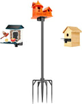 Bird House Pole Stand 79", Dia 1 Inch Smart Bird Feeder Pole for Camera Birdfeeder, Feeding Station for Outdoors