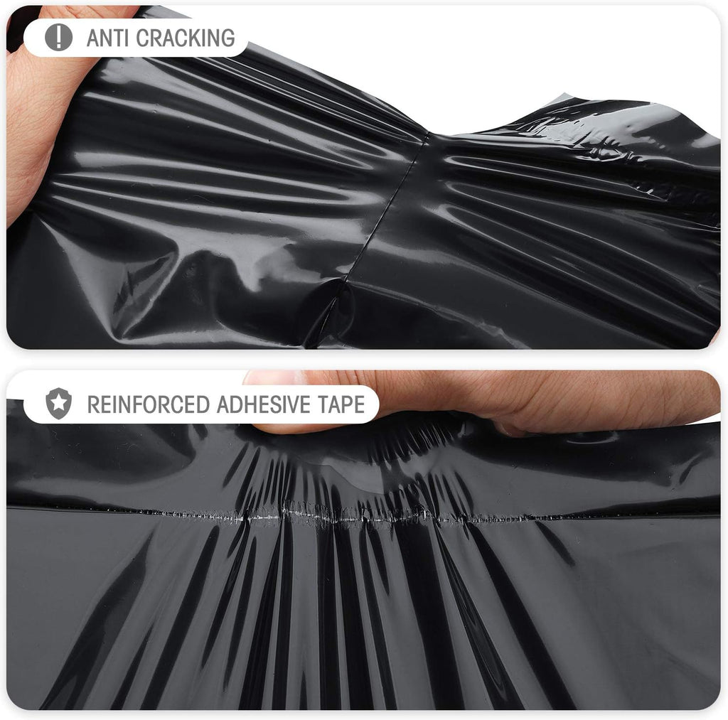Large Poly Mailers 24x24 50pcs Heavy Duty Shipping Bags Black