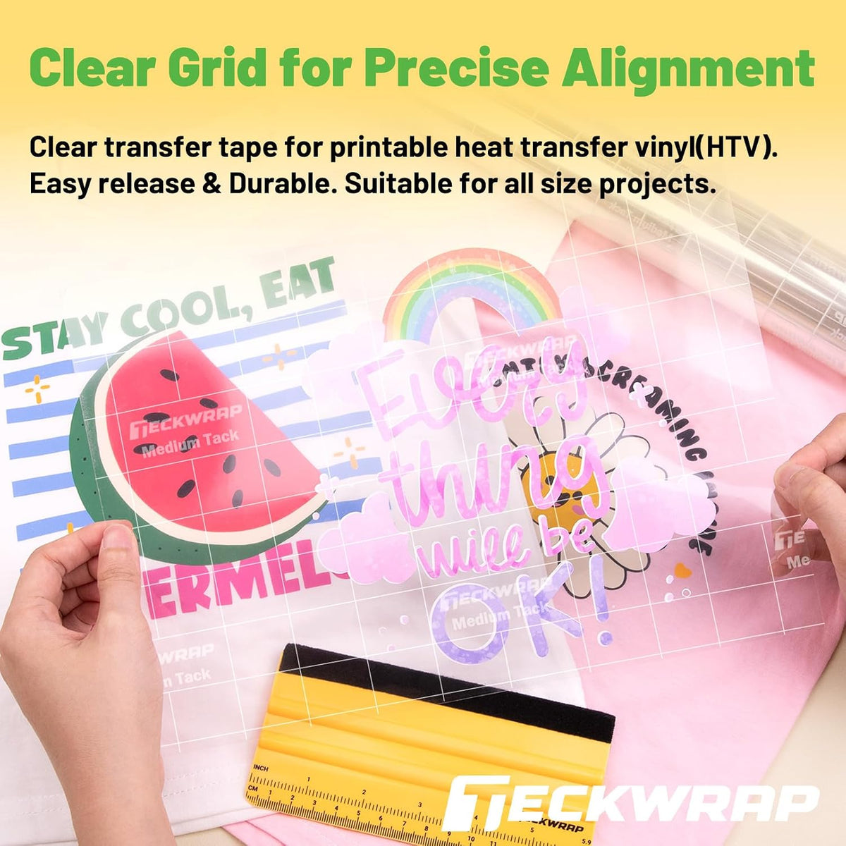 Clear Transfer Tape for Vinyl -12INCH x 10 FT