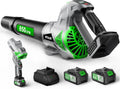Leaf Blower Cordless, Brushless Blower 850 CFM 250 MPH with 2 Batteries | Powerful Electric Blower with 2 x 6.0Ah
