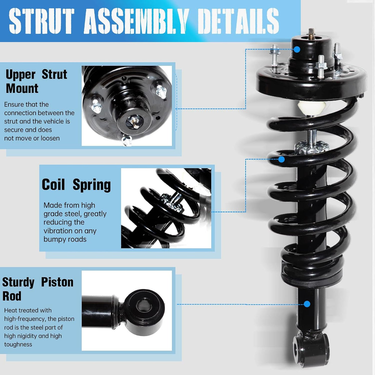 Rear Struts Replacement for Ford Expedition 2007-2012 Lincoln Navigator