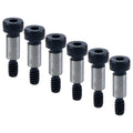 6Pcs Alloy Steel Shoulder Bolt 1/4" Shoulder Dia,1/2" Shoulder Length,10-24 UNC Thread