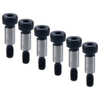 6Pcs Alloy Steel Shoulder Bolt 1/4" Shoulder Dia,1/2" Shoulder Length,10-24 UNC Thread