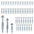 60PCS Molly Bolts Kit, Hollow Wall Anchor Assortment for Drywall
