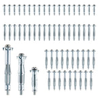 60PCS Molly Bolts Kit, Hollow Wall Anchor Assortment for Drywall