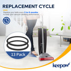 KEEPOW Vacuum Belt, 6 Pack Round Vacuum Belts Replacement Vacuum Parts
