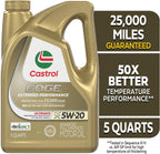 Castrol EDGE Extended Performance 5W-20 Advanced Full Syn Motor Oil 5 Qt