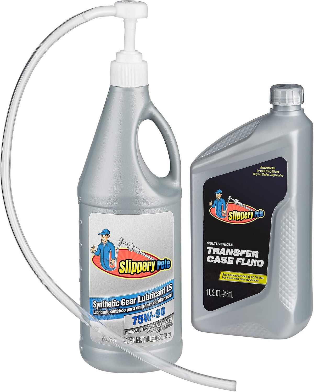 Slippery Pete 5cc Hand Pump Transfers Gear Oil, Transmission and Differential Fluids From Quart Bottles (Not for Red Line Quarts) (1)