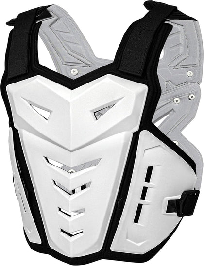 Lightweight Motorcycle Armor Protective Gear Chest and Back Protector | Light Upgrade Riding Jacket, Dirtbike