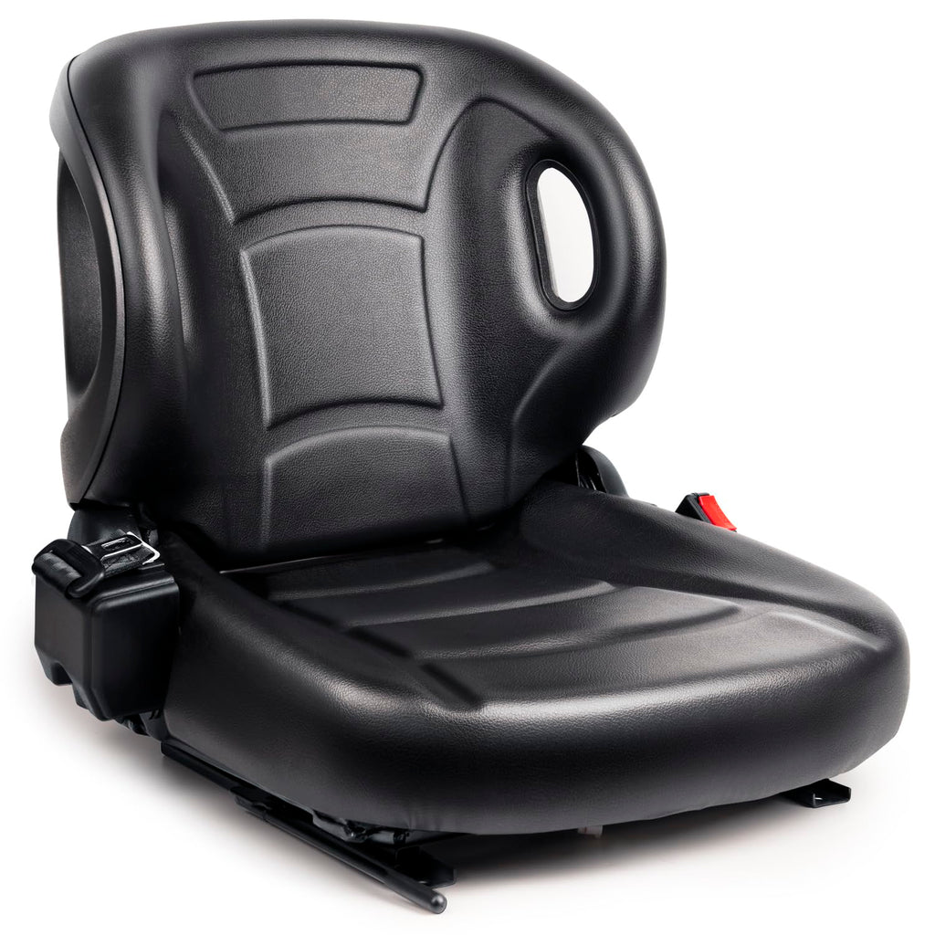 SEATIN Universal Forklift Seat W/Switch,Retractable Safety Belt fits Toyota Forklift Aftermarket,Tractor,Skid Loader,Excavator,Dozer,Backhoe,Telehandler,UTV,ATV