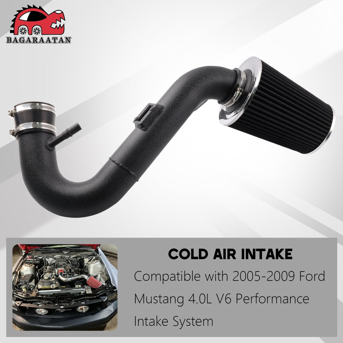 Cold Air Intake System For 2005-2009 Ford Mustang 4.0L V6