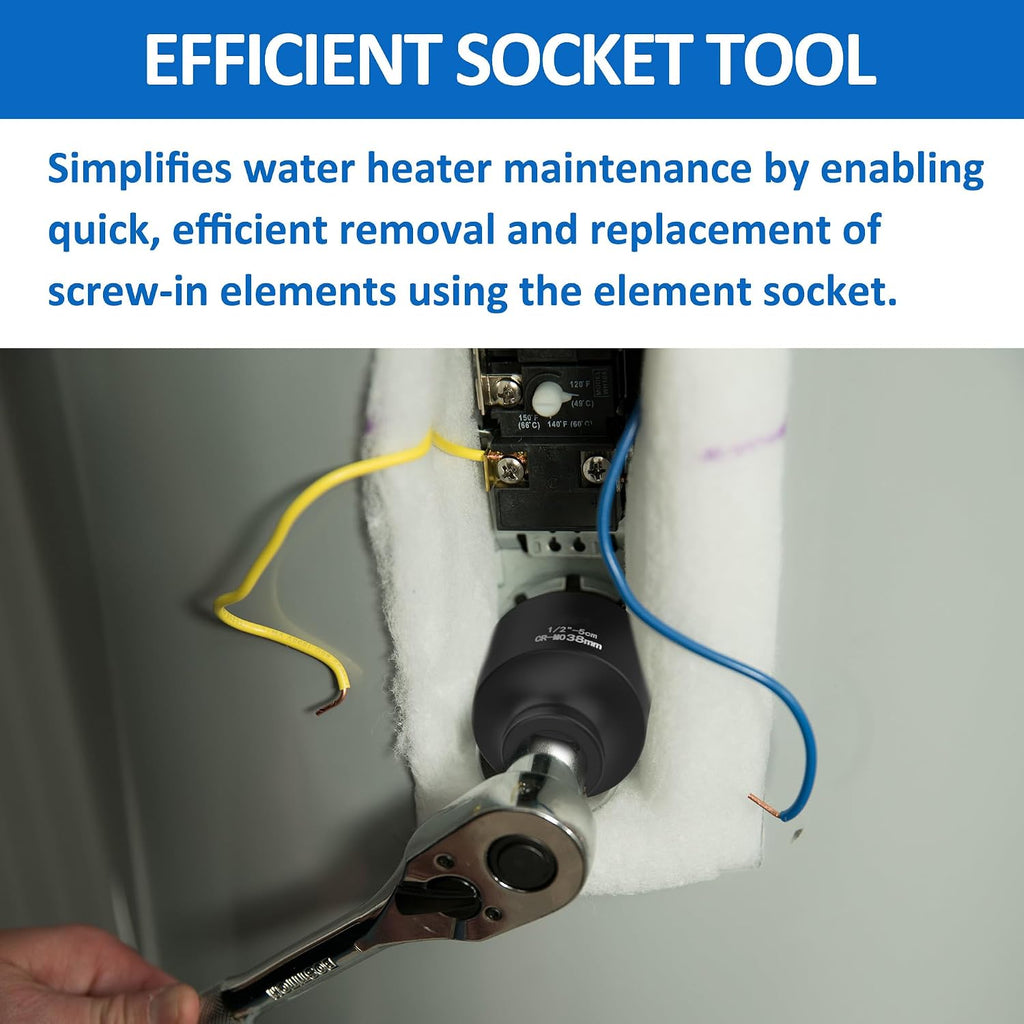 1-1/2 Inch Water Heater Element Socket for Element Replacement
