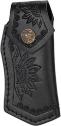 1Pc Pocket Knife Sheath Leather Folding Knife Holster Belt Pouch for 5" Folding Pocket Knife Case Outdoor Camping EDC