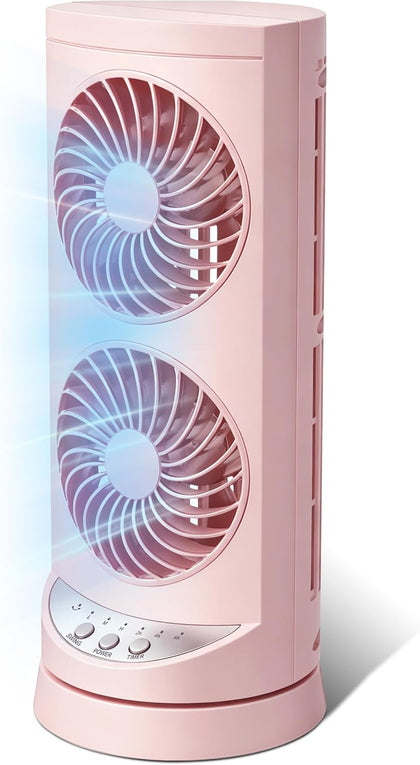Personal Tower Cooling Fans that Blow Cold Air,25dB Quiet Fan with 24ft/s | Standing Small Desk Fan with 3 Speeds &