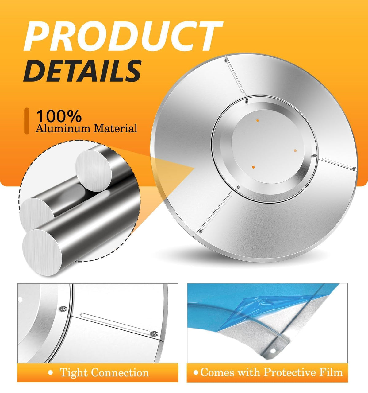 33" Patio Heater Reflector Shield