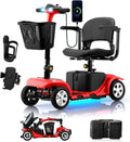 Mobility Scooter for Adults, Senior, 4 Wheels Electric Powered Chargeable Device for Travel, Lightweight and
