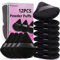 Powder Puff, 12pcs Face Triangle Powder Puffs for Loose & Foundation